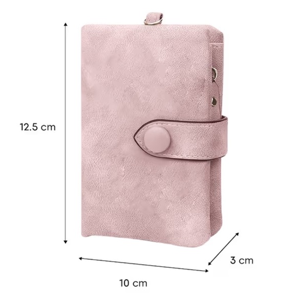 INKMILAN WOMAN’S SMALL FAUX LEATHER FASHION COMPACT BIFOLD WALLET - Picture 3 of 15